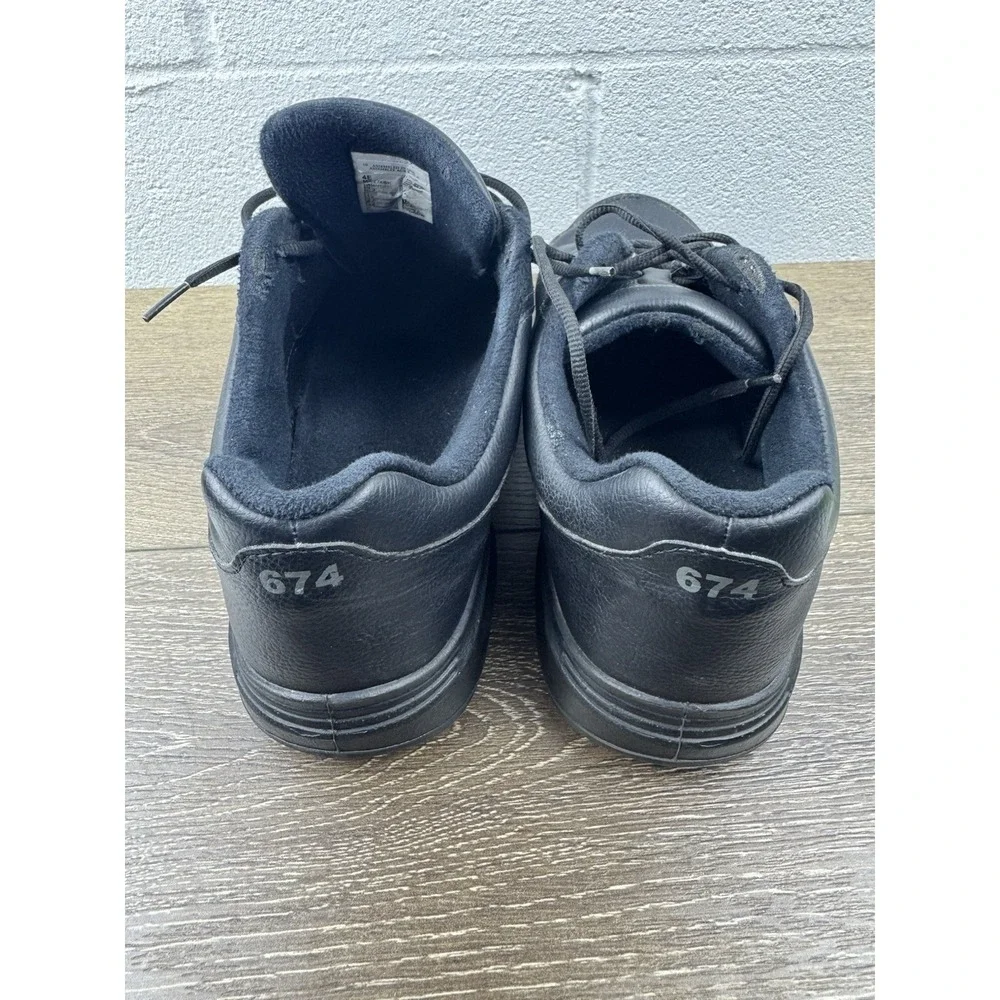 New Balance 674 All Black Men's US Size 10 4E Made In USA Shoes Walking MW674BK